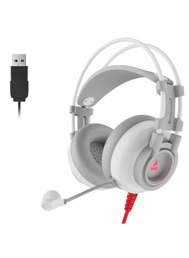 boAt Immortal IM200 7.1 USB RGB Gaming Headset - Cmedia Audio Chipset 50mm Drivers - ENx Microphone - Software Support - Image 1